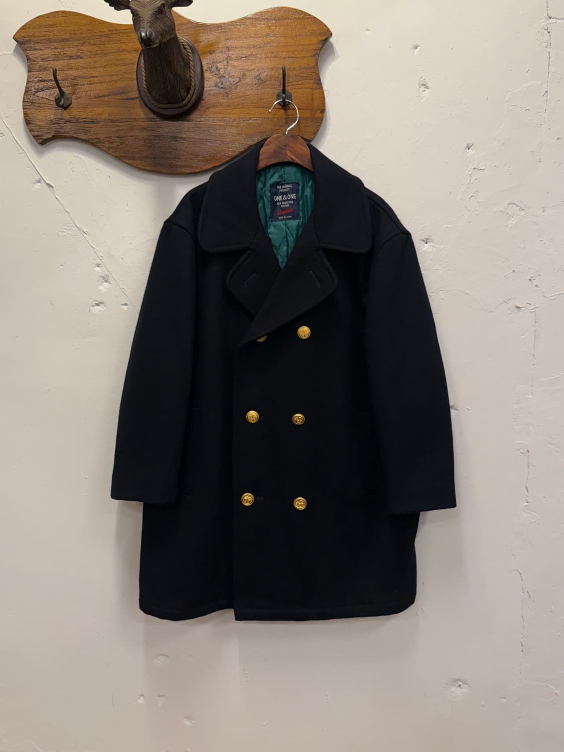 F) JAPAN ONE & ONE Wool Pea Coat 상품이미지1