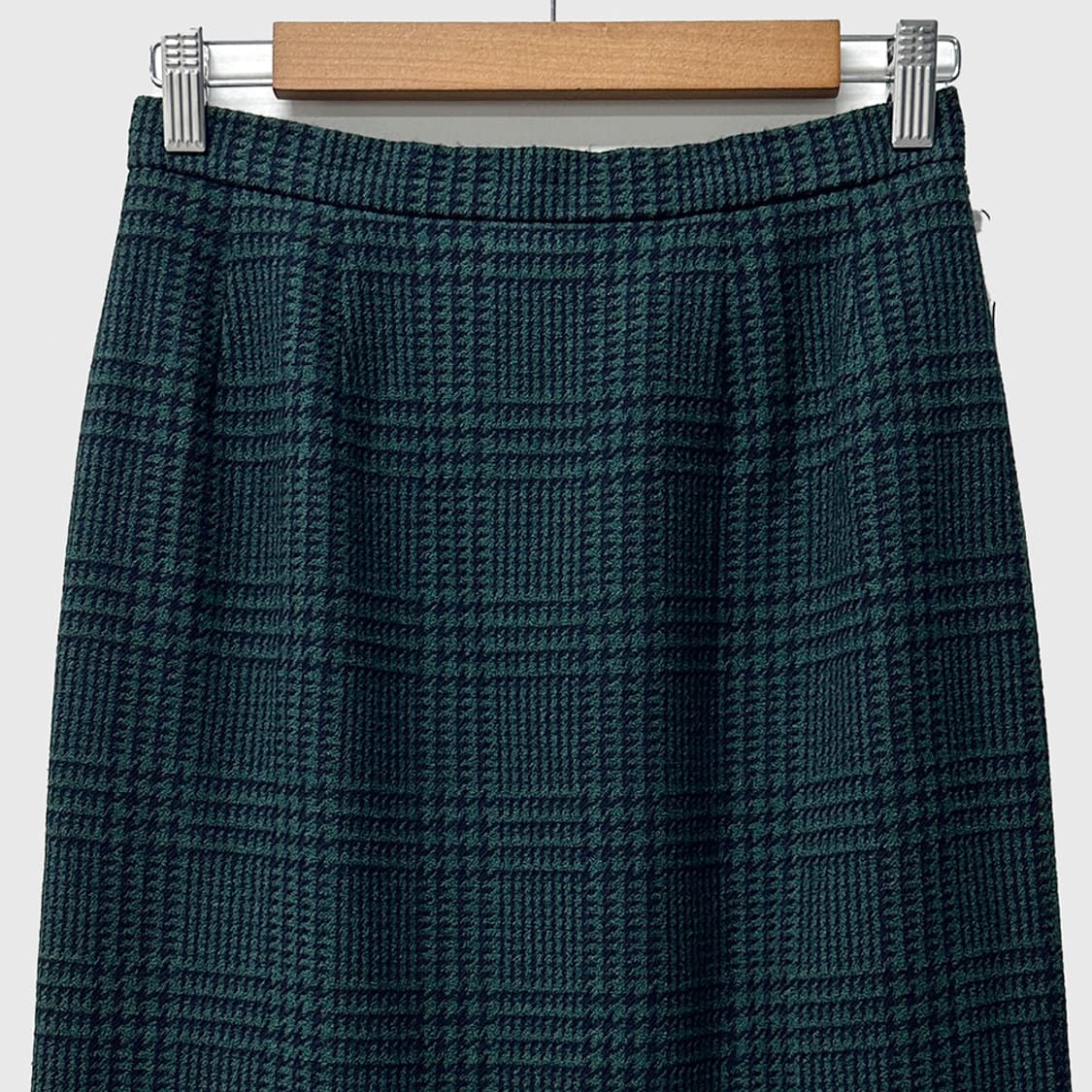 버버리 실크 울 하운드투스 체크 스커트 치마 여성 27in 상품이미지2