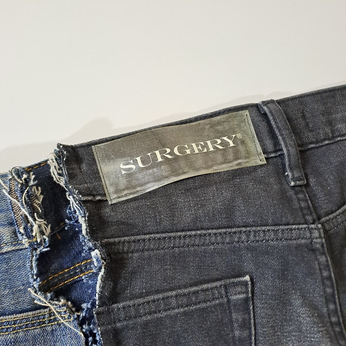 (택포) 써저리 패치워크 데님팬츠 34 B628 상품이미지8