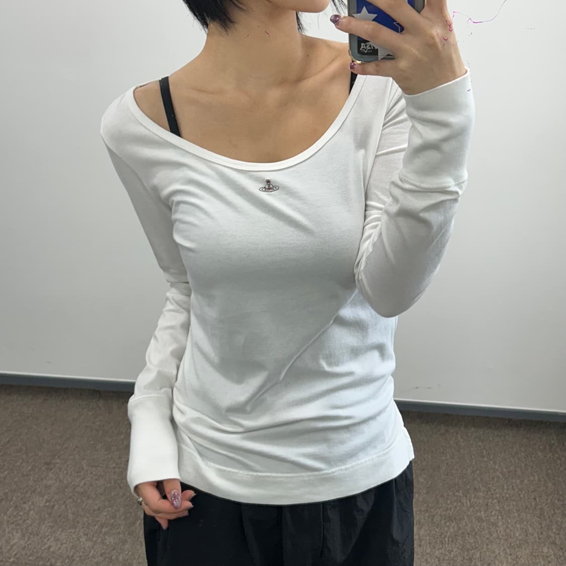 Vivienne westwood 비비안웨스트우드 레드라벨 화이트 롱슬리브 상품이미지1