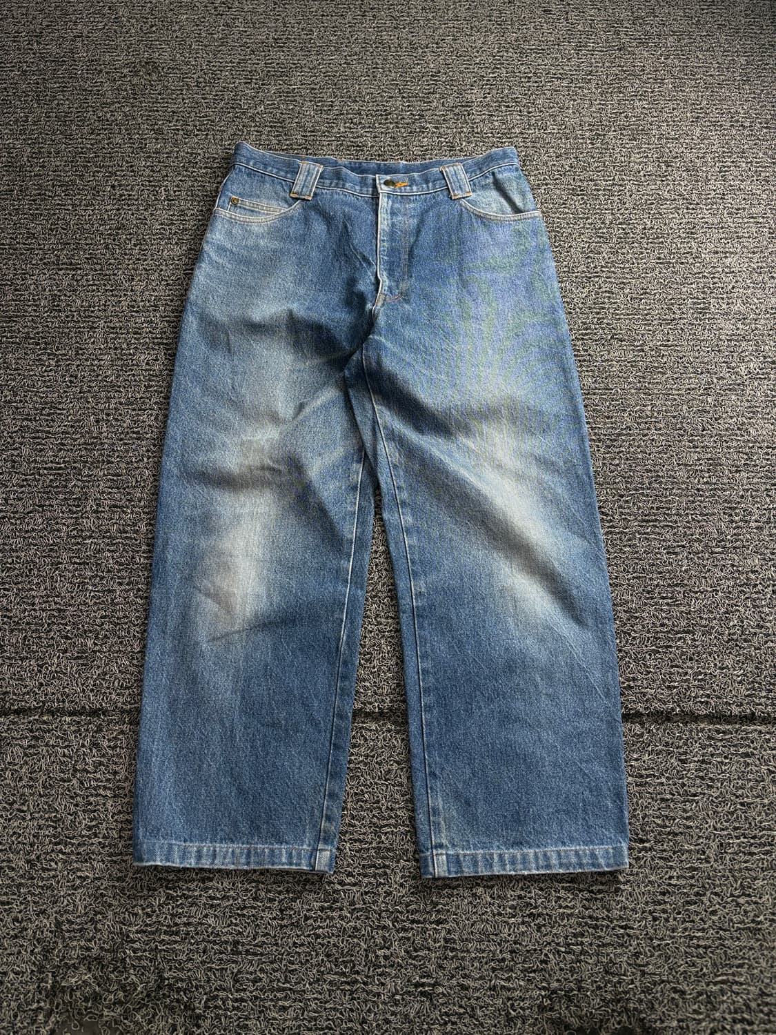 00s 올드스쿨 자수 디테일 와이드 데님 팬츠 4052 상품이미지2