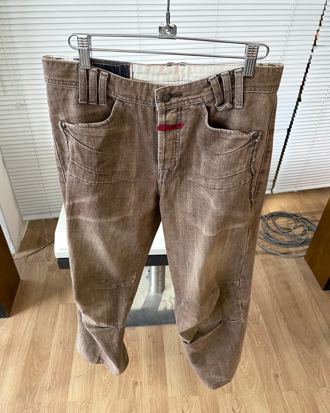 [M] 마리떼프랑소와저버 플레어 브라운 데님 팬츠 상품이미지5