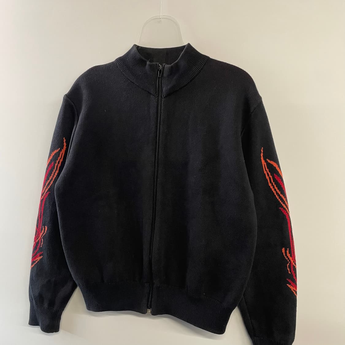 90s 할리데이비슨 플레임 니트집업 상품이미지4