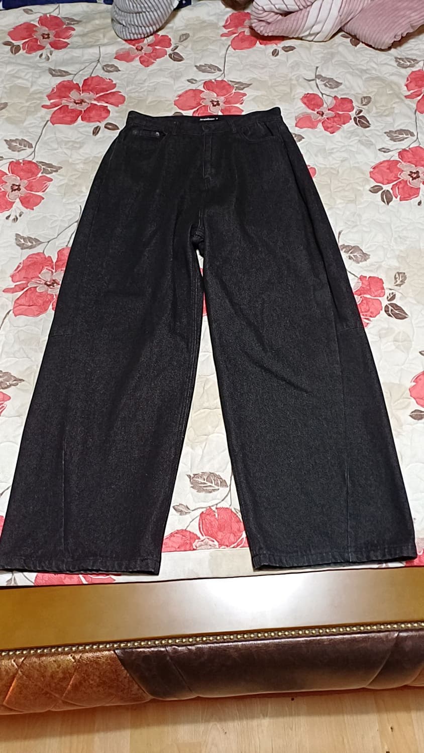 어반드레스 와이드블랙진 31인치 기장115 상품이미지1