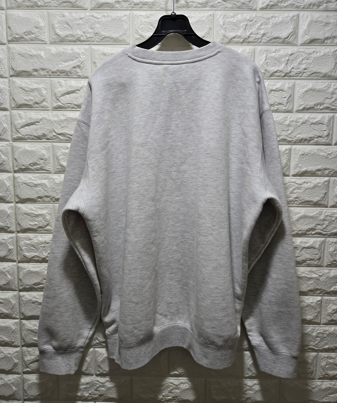 오베이 자수로고 기모 맨투맨 크루넥 티셔츠 100~105 상품이미지7