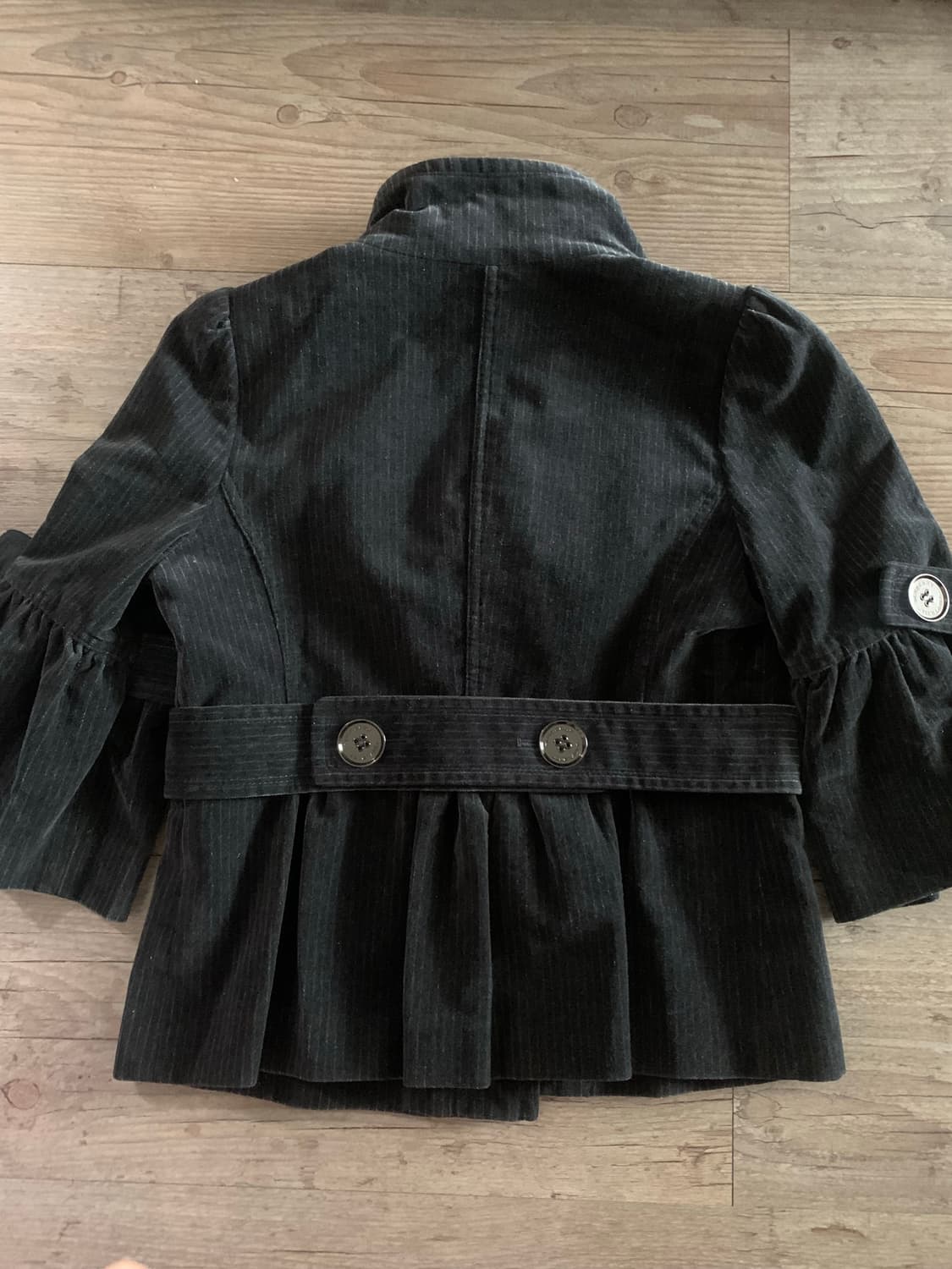 버버리 블루 라벨 코듀로이 테일러드 자켓 블랙 38 상품이미지4