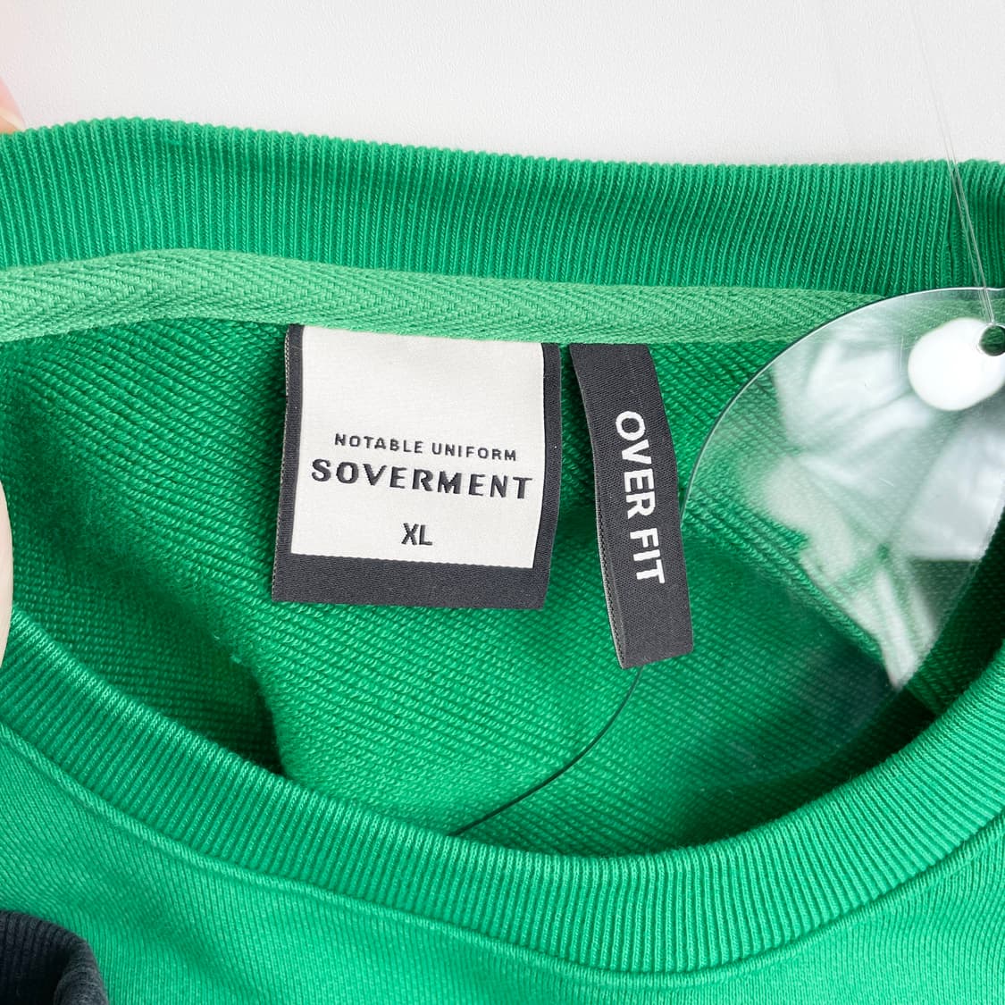 C1 소버먼트 오버핏 그린 맨투맨 티셔츠 XL사이즈 상품이미지4