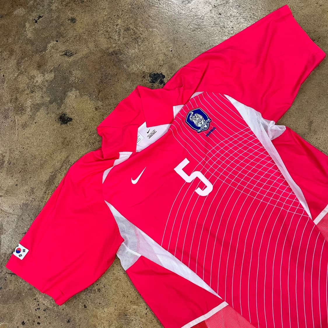 [정품/L] 나이키 대한민국 축구 국가대표 김남일 5번 져지 핑크 b16 상품이미지1
