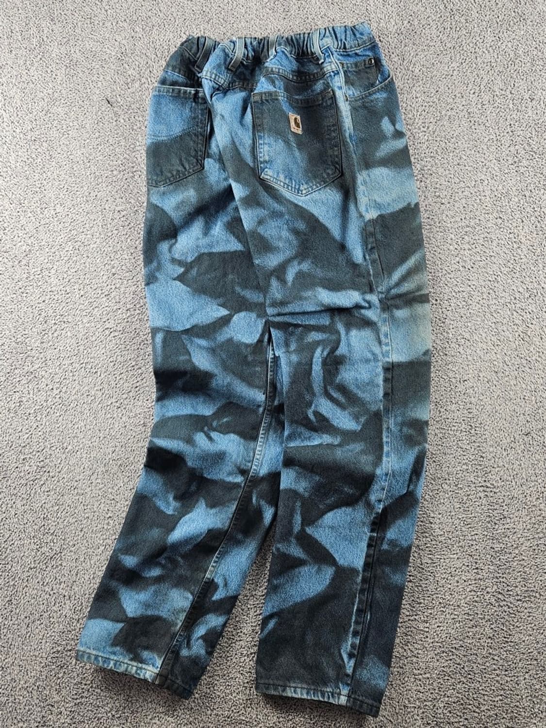 칼하트 밴딩 다잉 워시드 커스텀 데님 팬츠 (36X34추정)/ 11044 상품이미지2