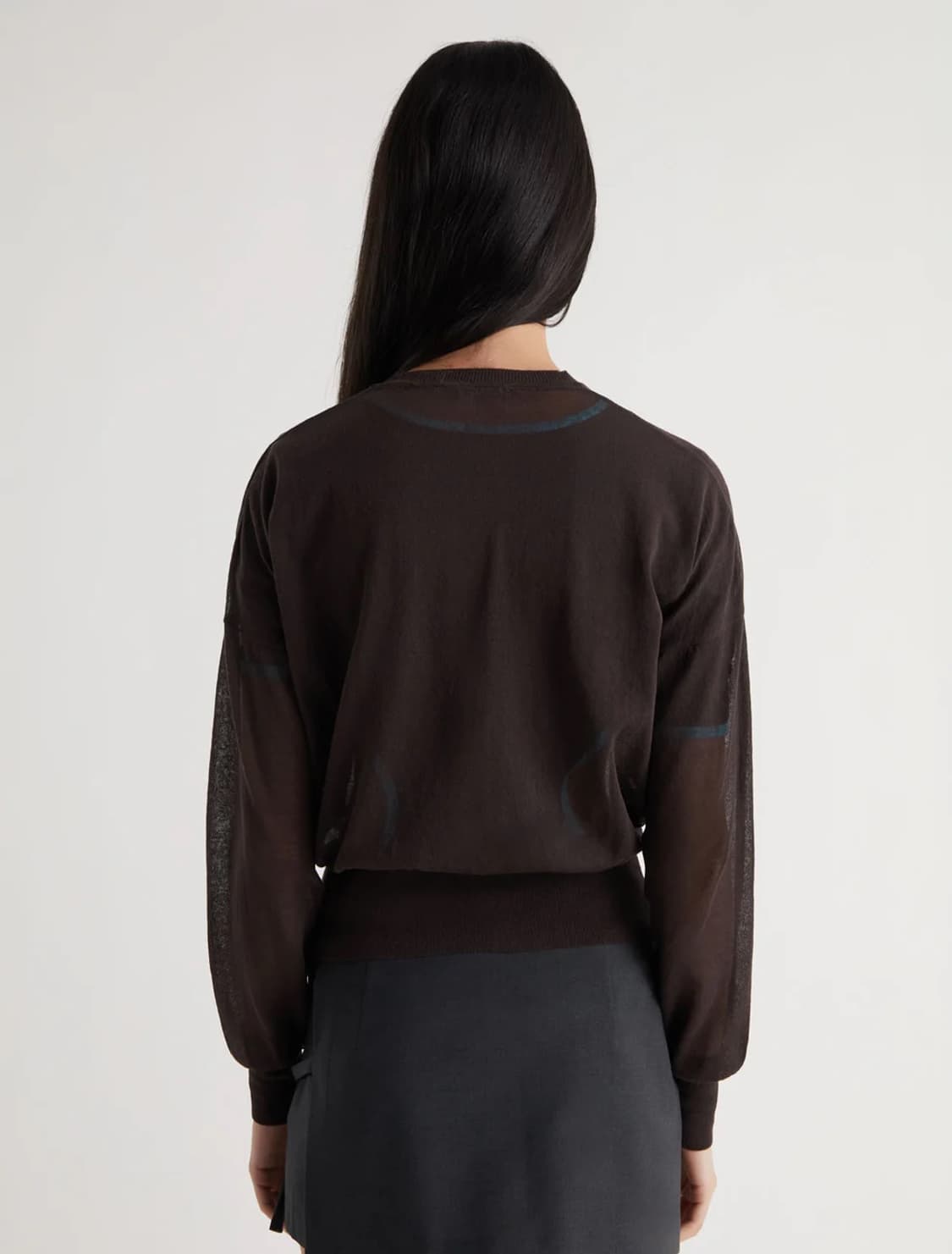 [M]팔로마울 LEDS 오가닉 시어 니트/브라운 상품이미지4