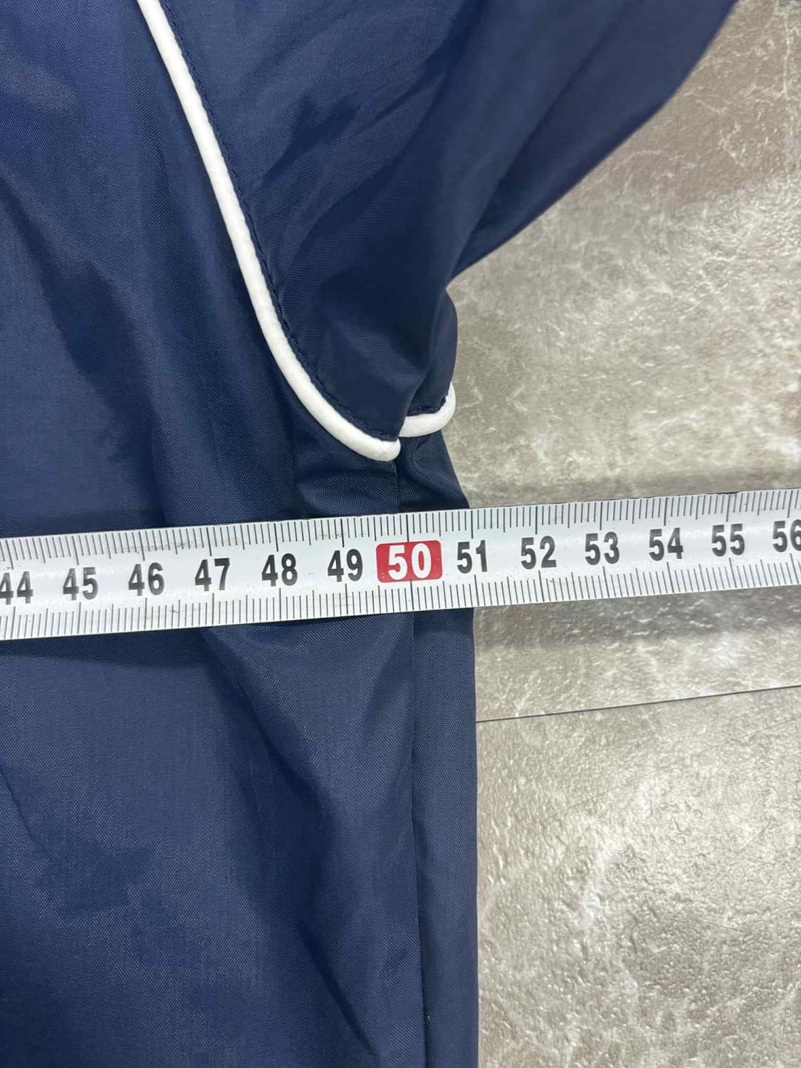 90s 아디다스 네이비 베켄바우어 파이핑 윈드브레이커 자켓 바람막이 희귀 상품이미지6