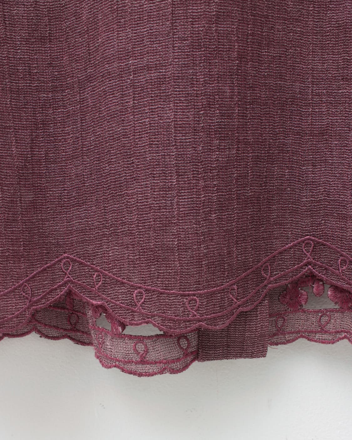 일본 빈티지 플라워 펀칭 자수 나시 블라우스 세트 상품이미지10