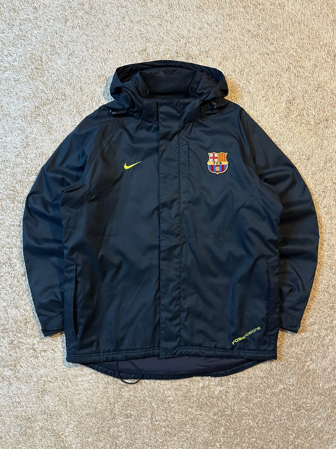 나이키 바르셀로나 08-09 후드 점퍼 자켓 네이비 상품이미지1