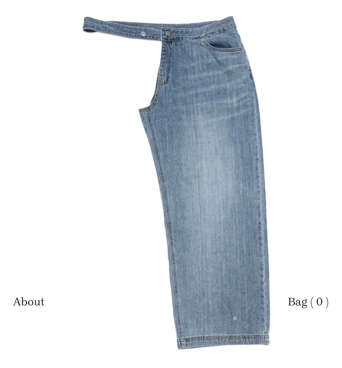 더미스테리어스호텔 크로스 레이어드 데님 1사이즈 상품이미지9