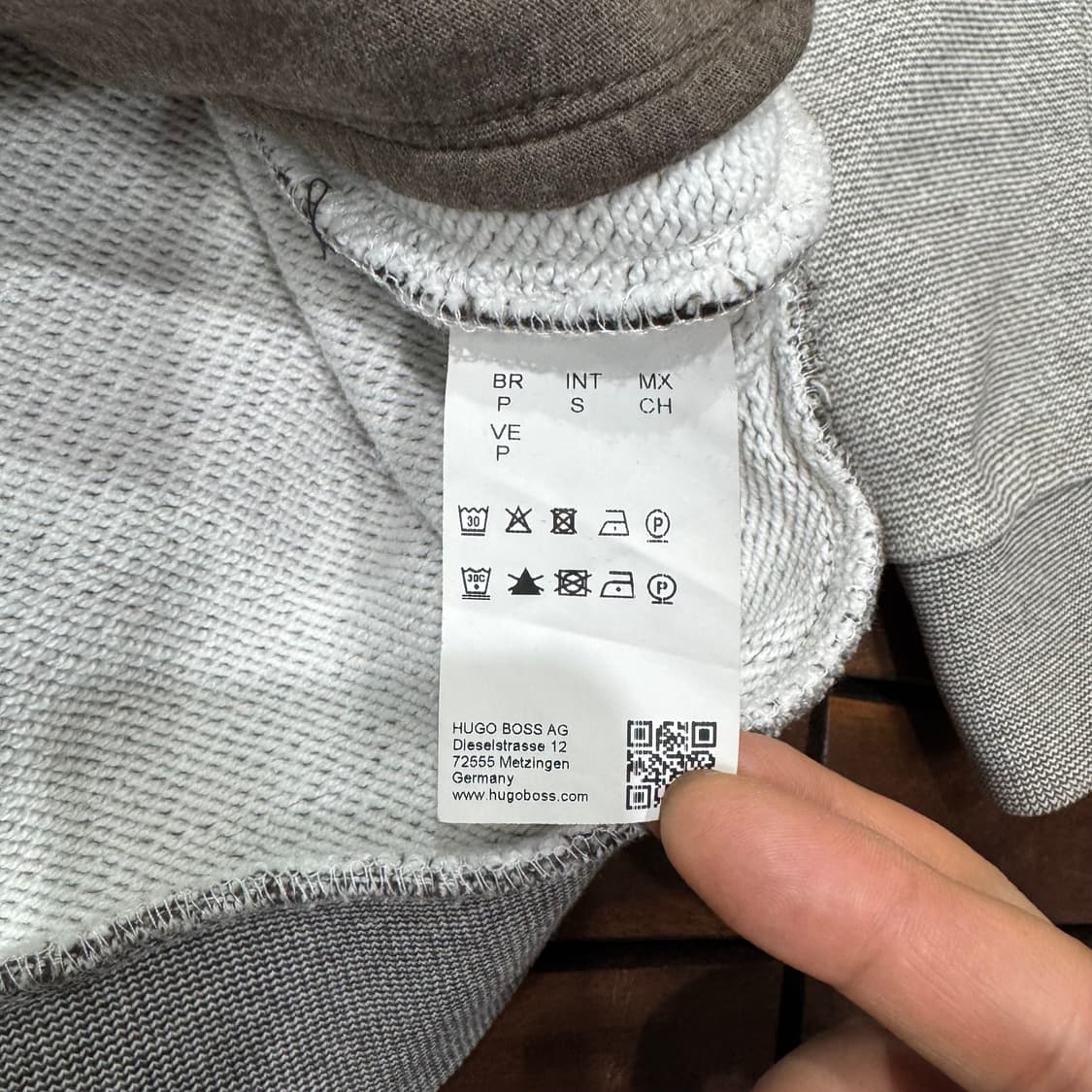 휴고보스 엘보패치 스웻 집업 (S) 상품이미지6