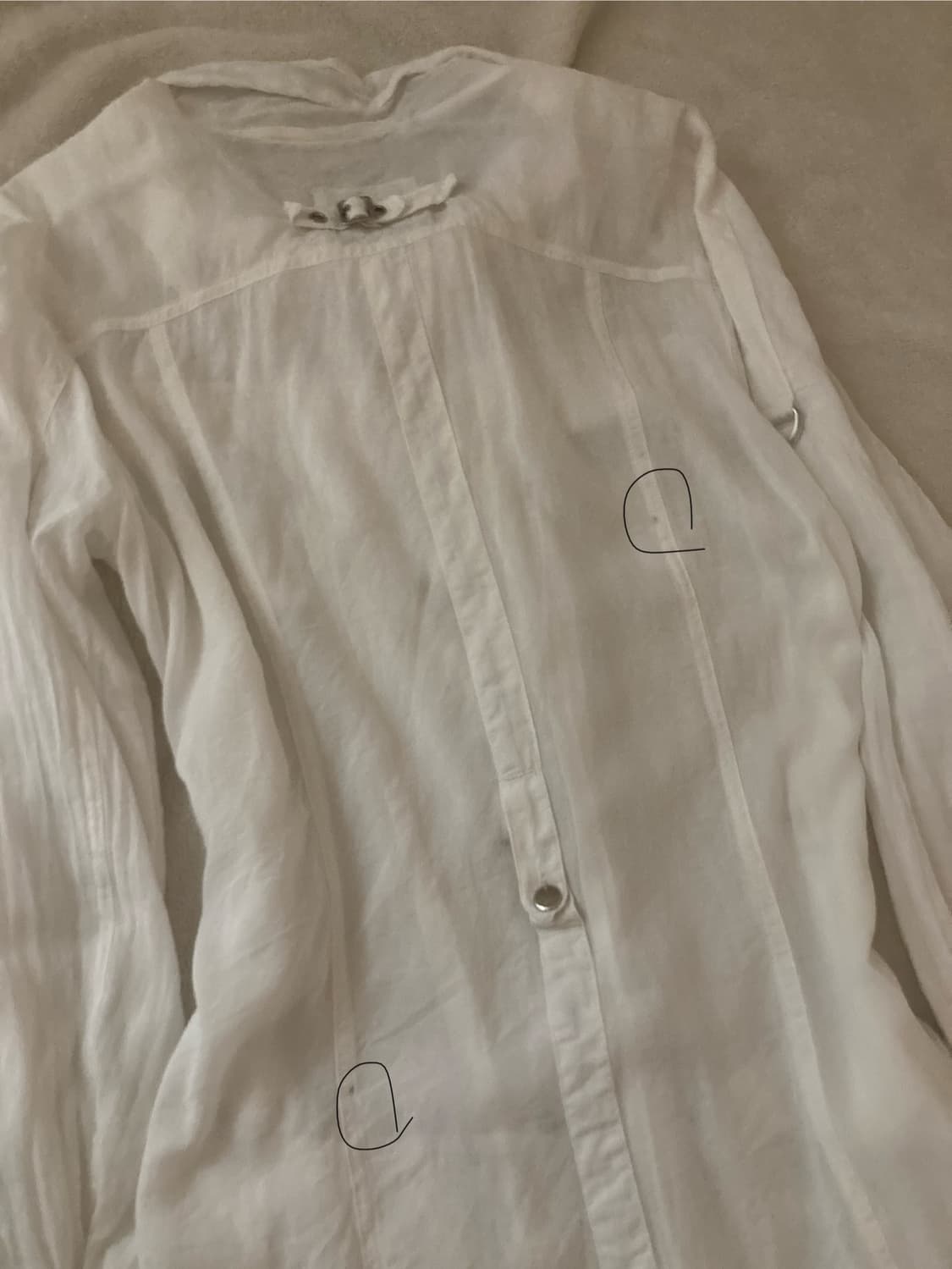 white utility pocket see-through jk 상품이미지7