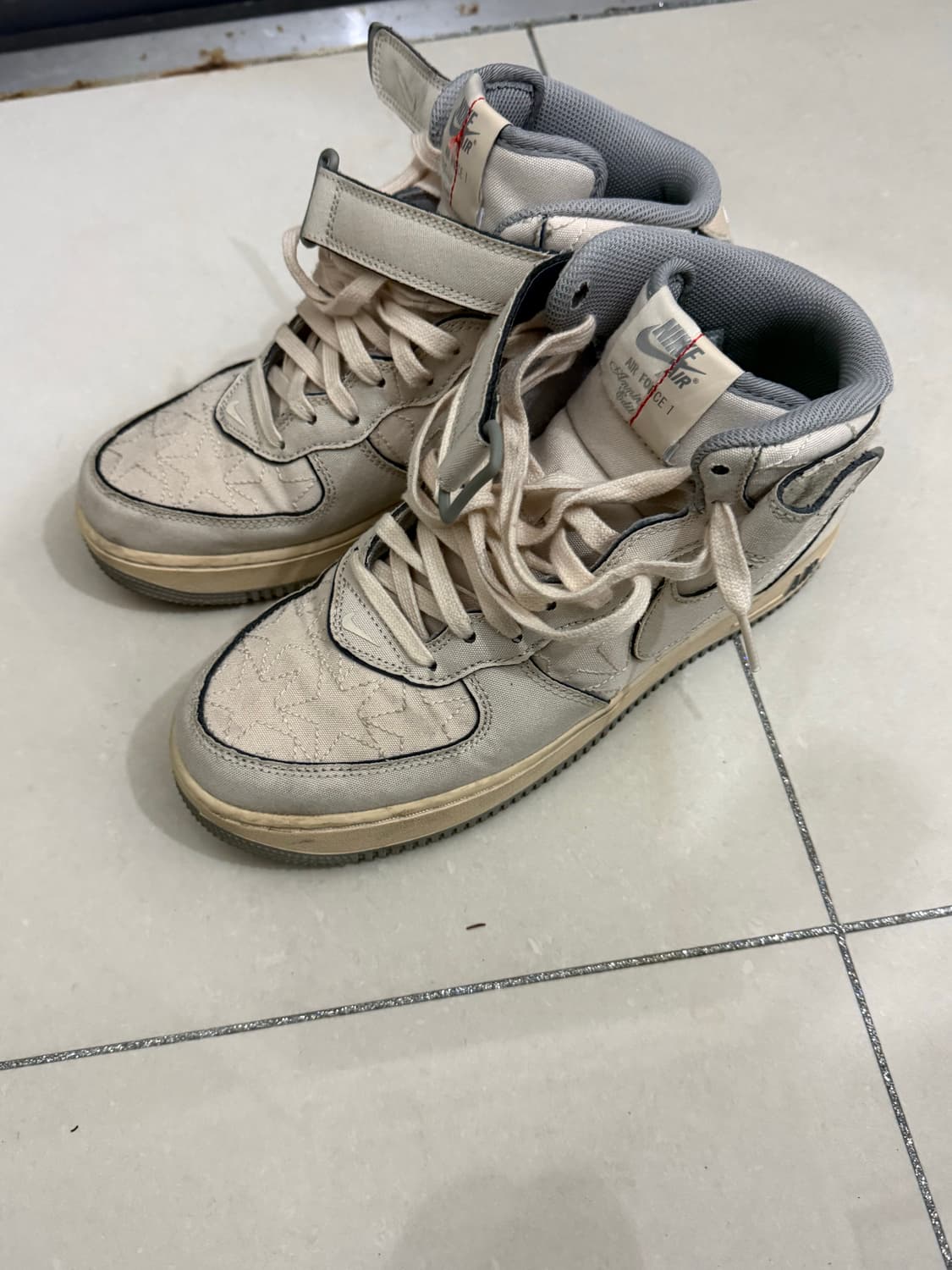 나이키 에어포스 미드 펄화이트 270 상품이미지3