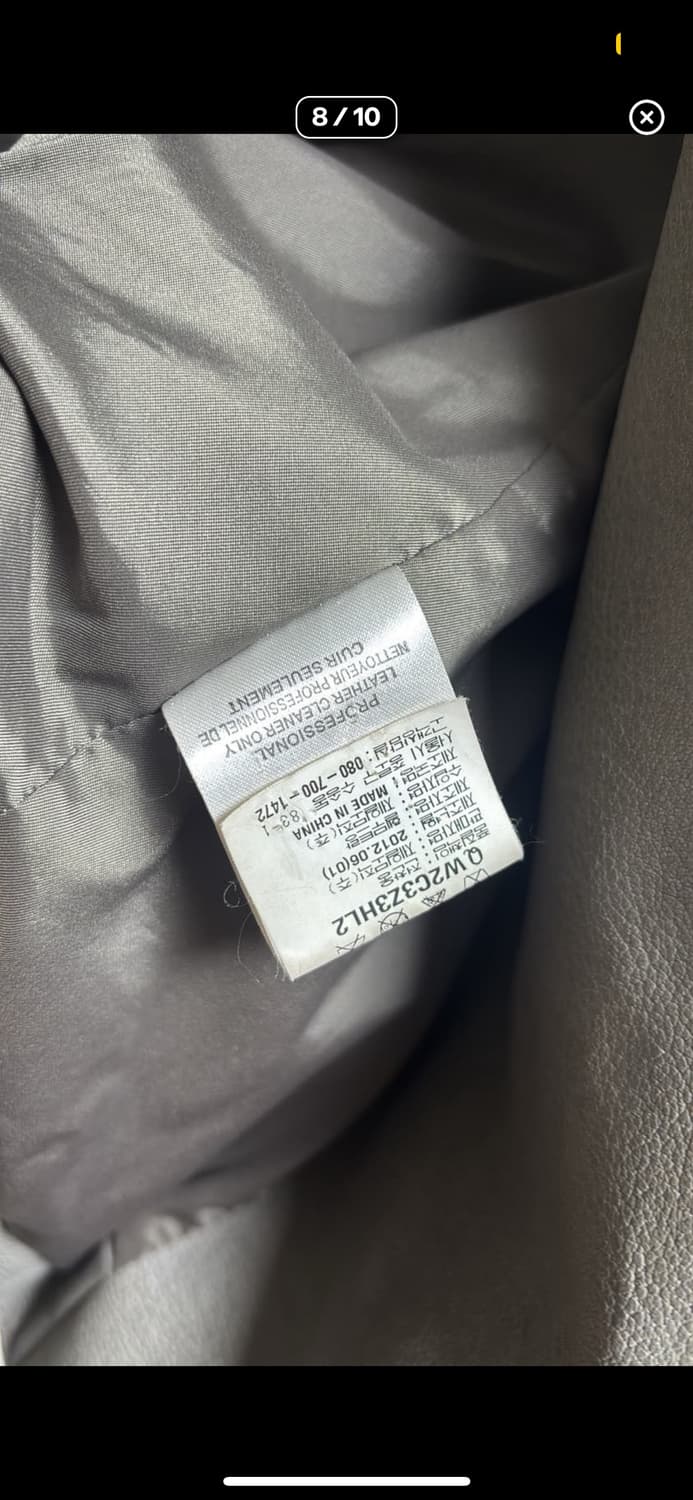 헬무트랭 그레이 램스킨 라이더 자켓 상품이미지8