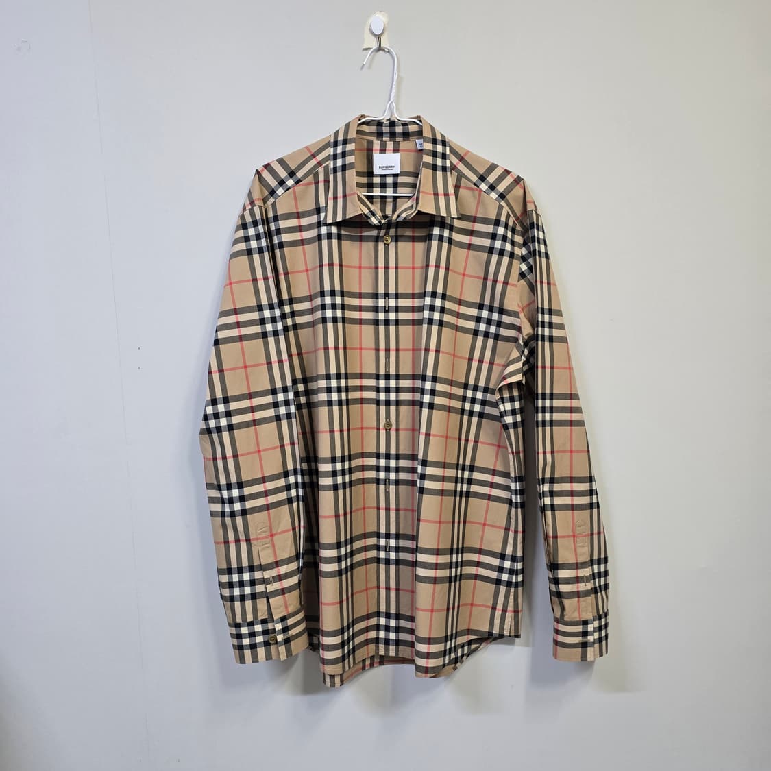 정품 신형 버버리 노바 체크셔츠 XXL 상품이미지1