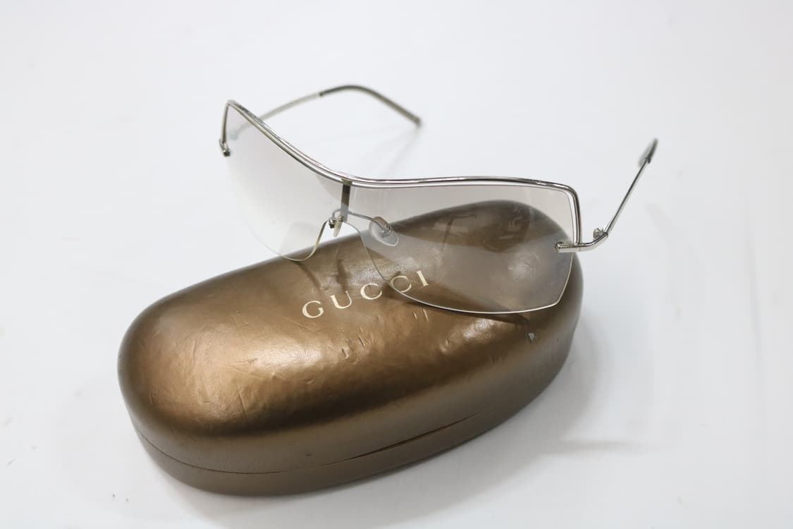 구찌 빈티지 실버 메탈 무테 고글 선글라스 상품이미지7