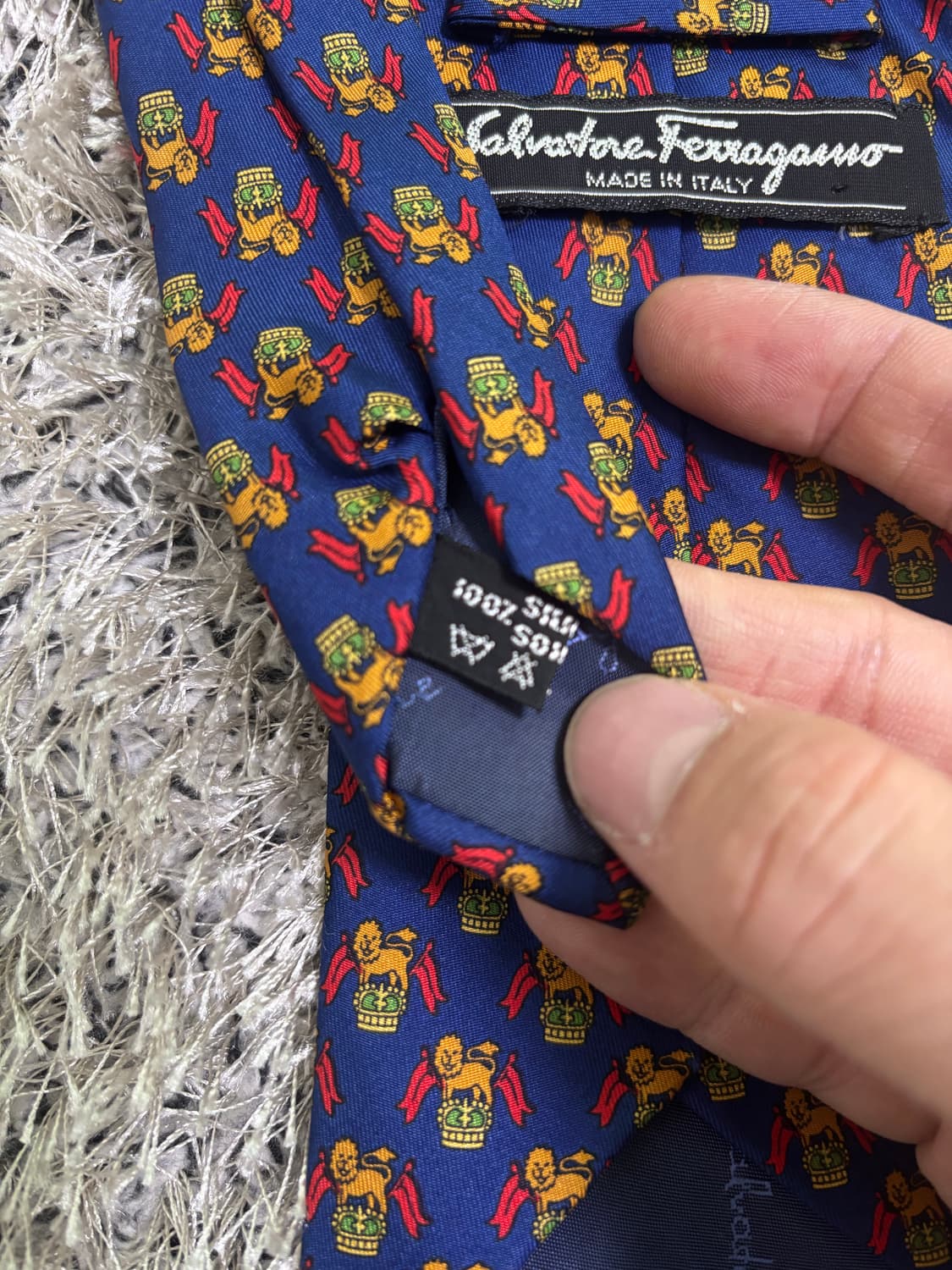 이태리제 FERRAGAMO 100프로 실크넥타이 상품이미지5