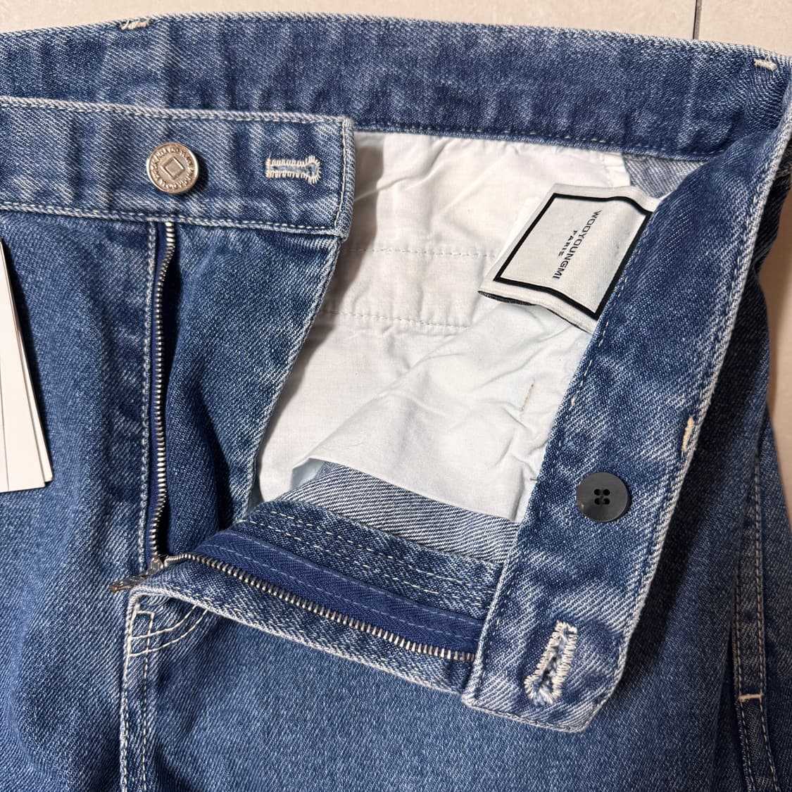 우영미 절개 데님 50사이즈 (약 32) 상품이미지8