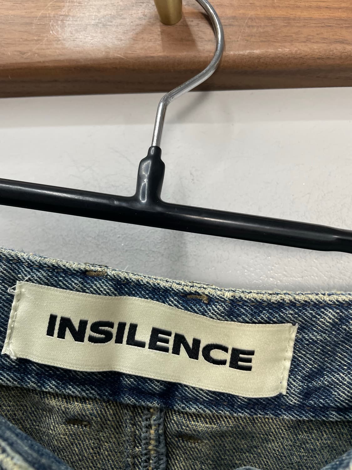 인사일런스 빈티지 데님 롱 스커트 H1110 상품이미지7