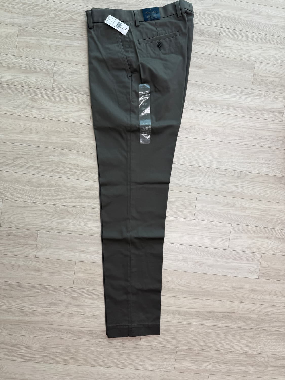 브룩스브라더스 밀라노핏 치노 그레이 33 X 34 상품이미지1