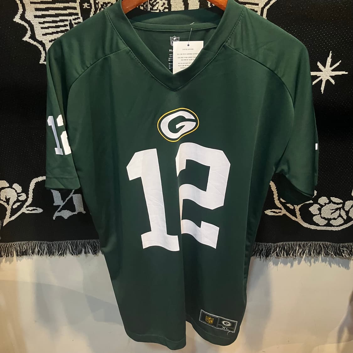 [NO.9]NFL 아론 로저스 유니폼 반팔 그린 상품이미지3