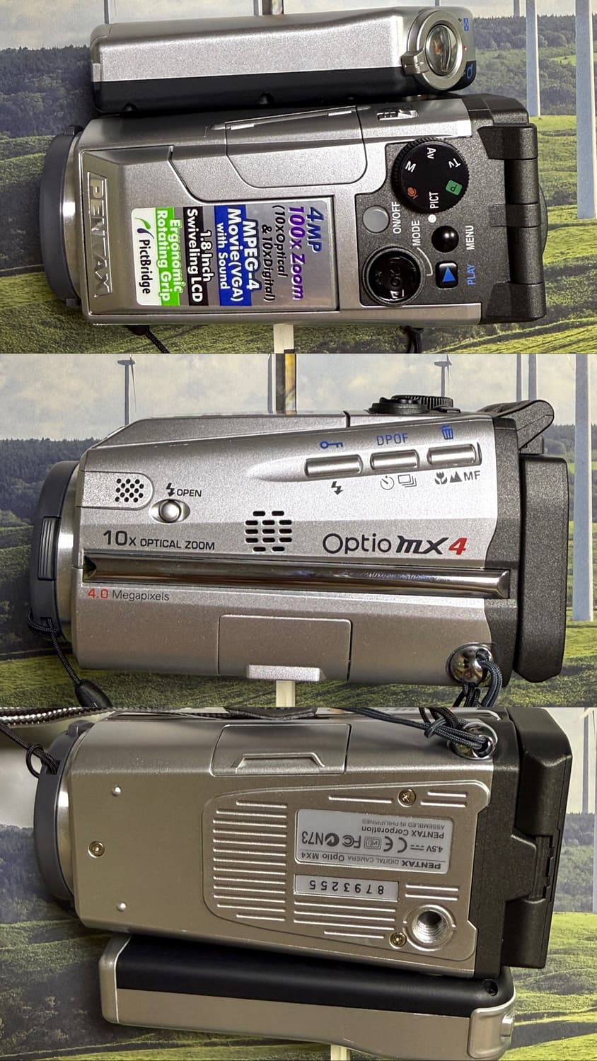 풀박) Pentax optio mx4 펜탁스 옵티오 빈티지 캠코더 디카 상품이미지2