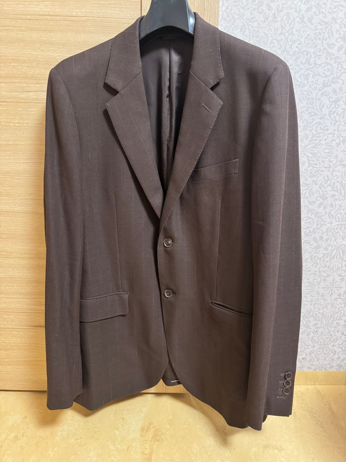 오라리 23ss 하드트위스트 파나마울 스트라이프 자켓 상품이미지3