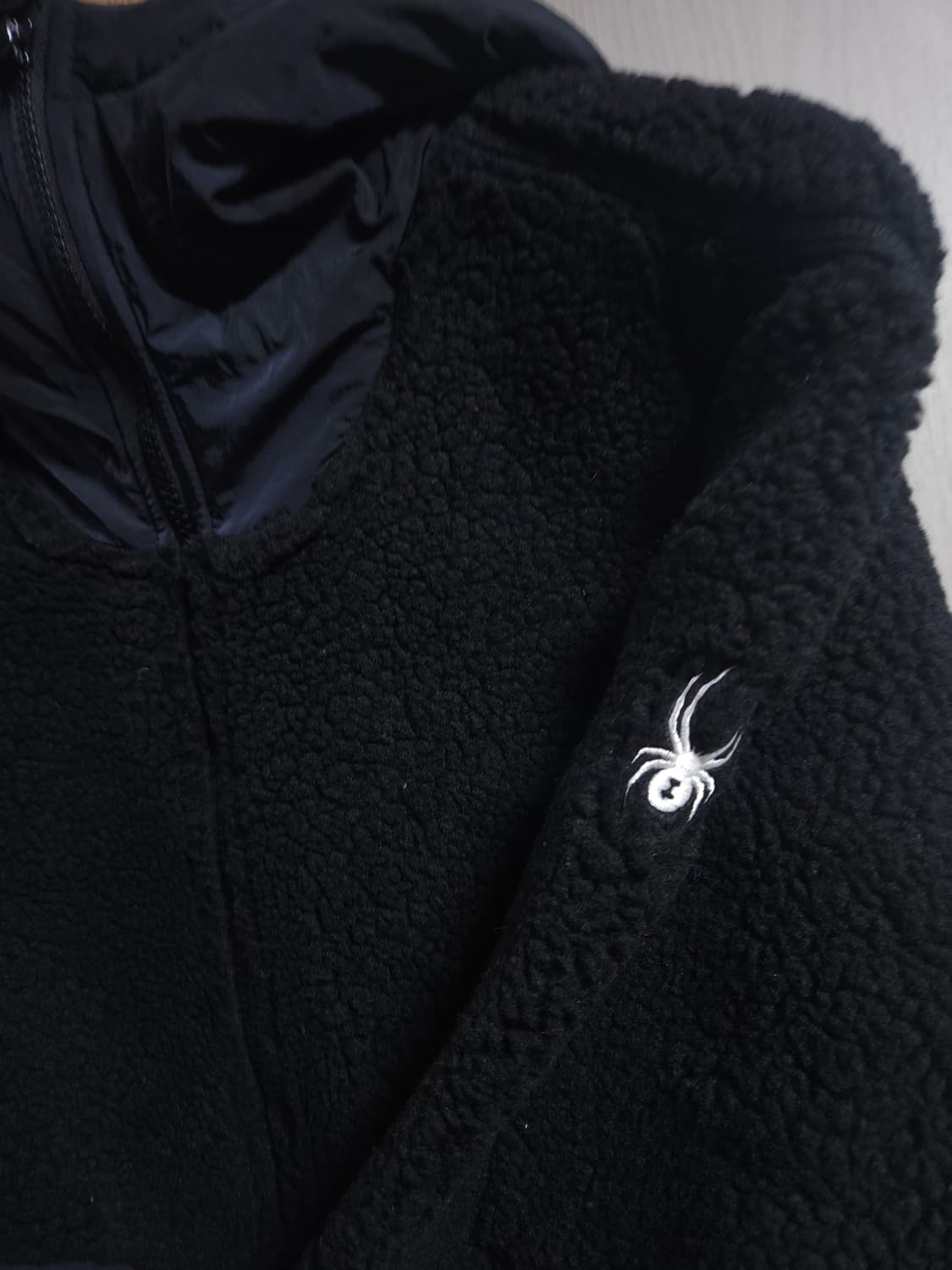 스파이더 플리스 후드집업 자켓, L 상품이미지2