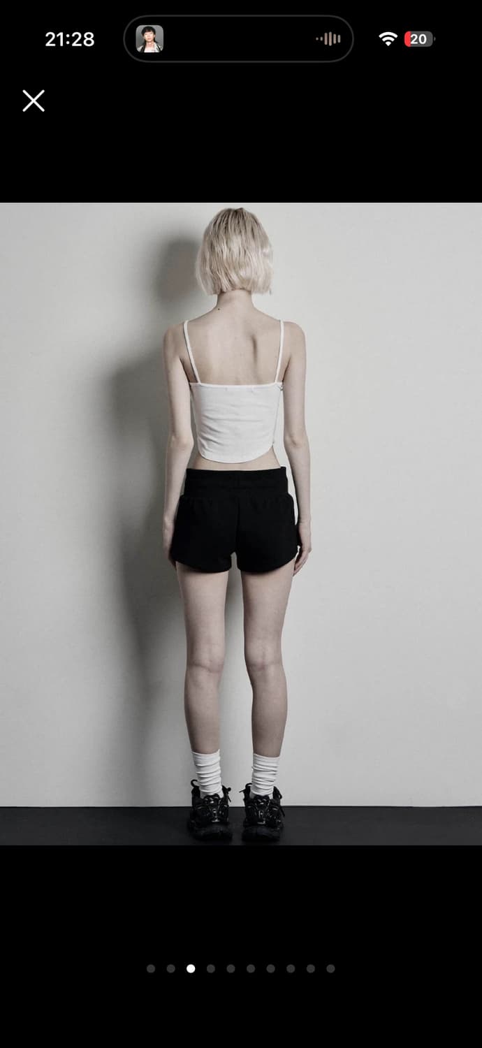 보헤미안서울 24ss 베이직 스웻 쇼츠 팬츠 바지 BLACK 블랙 상품이미지3