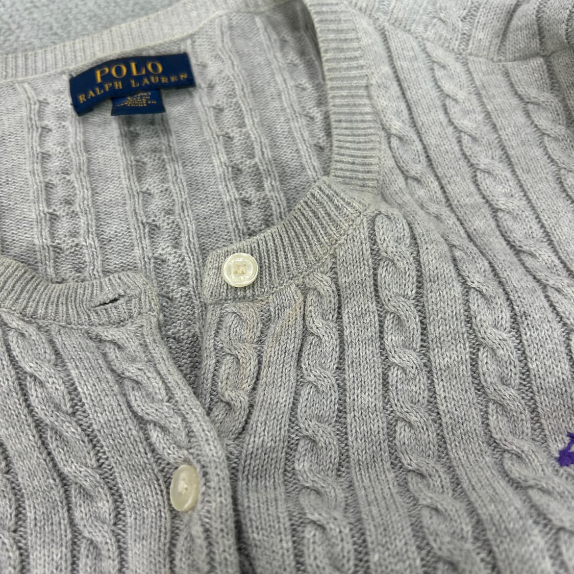 폴로 그레이 가디건 14세 상품이미지5