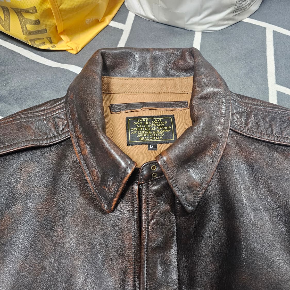 가석 카우하이드 A-2자켓 상품이미지8