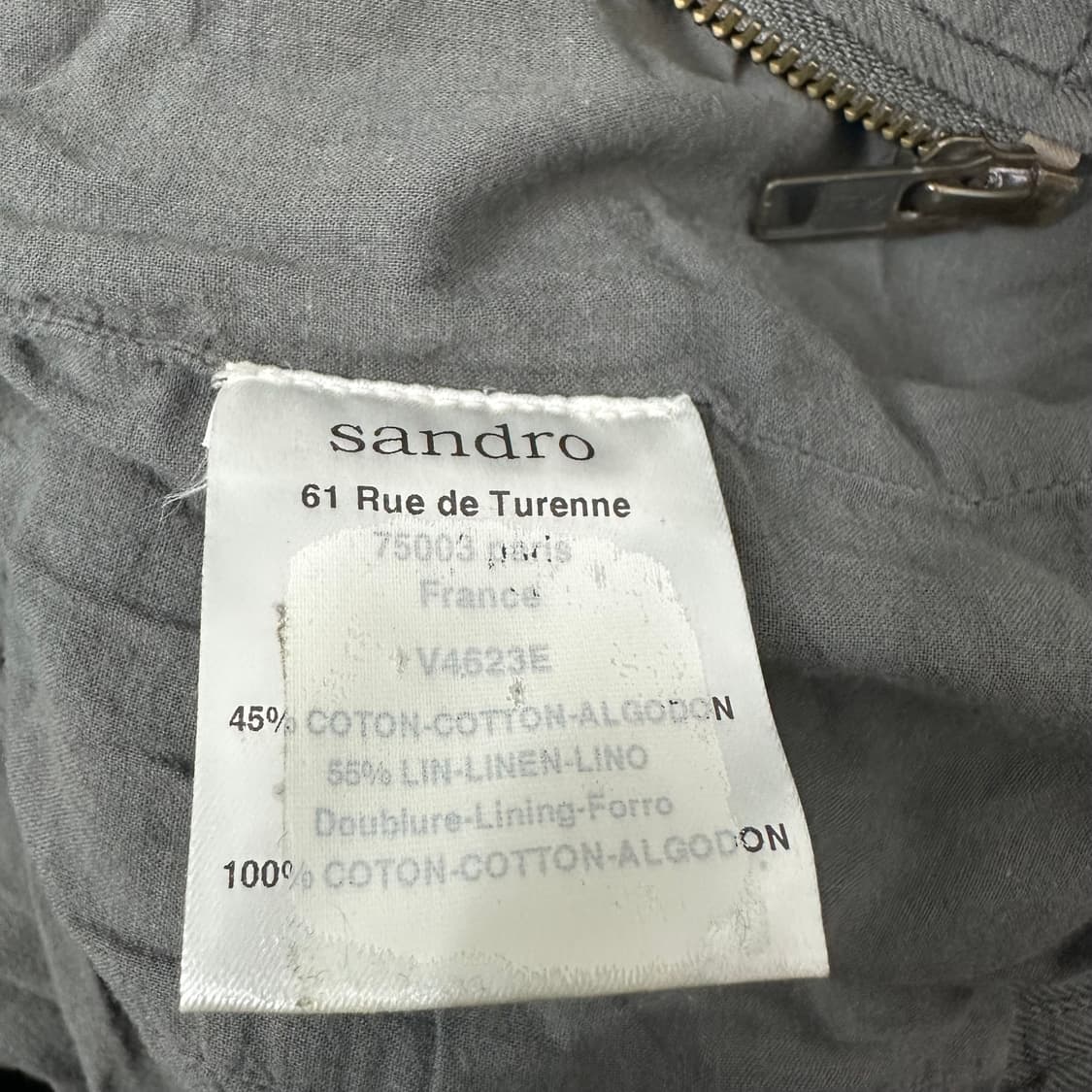 Sandro 산드로 카키 사파리 자켓 36 (미니멀) 상품이미지5