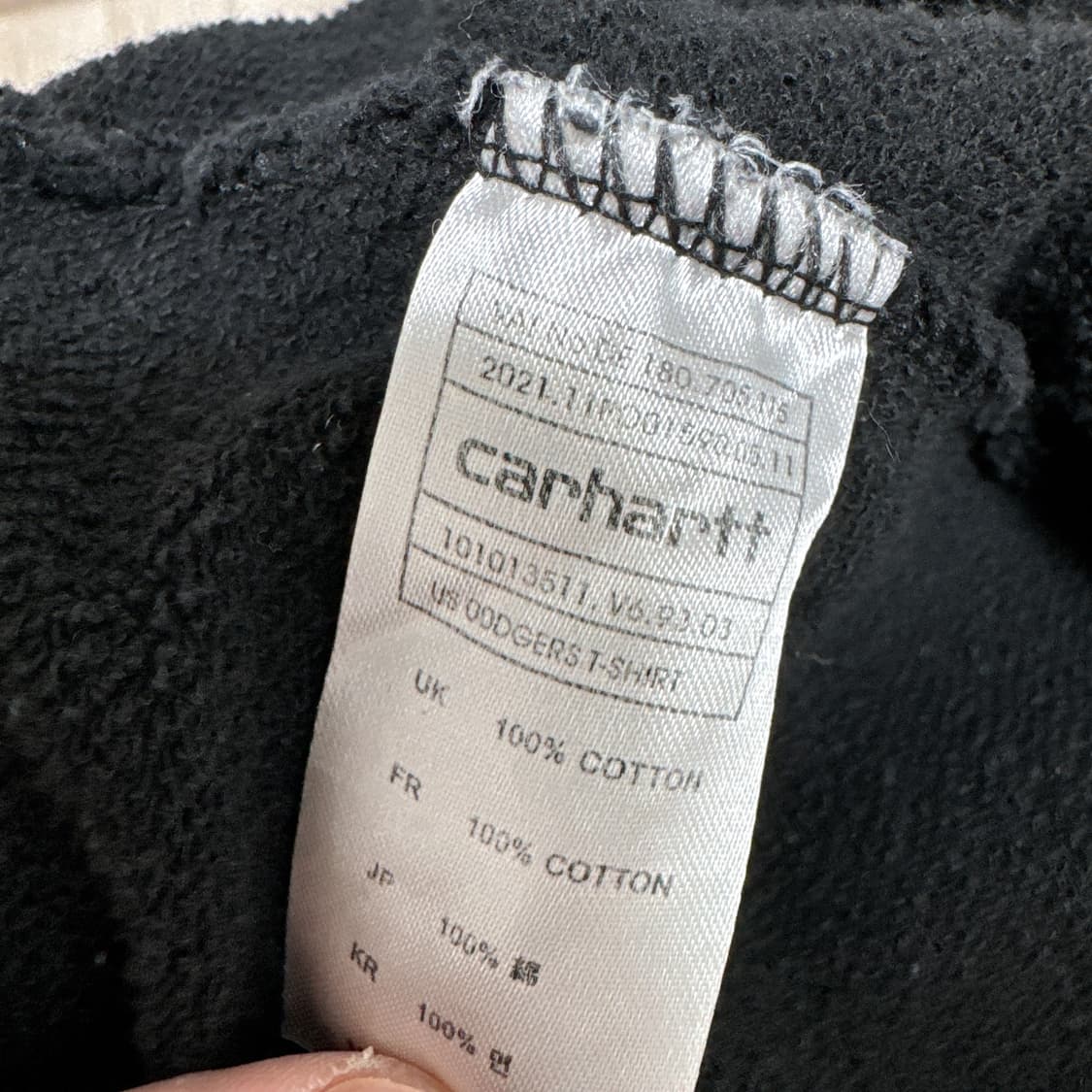 [XL] 칼하트 블랙 레터링 후드 상품이미지4