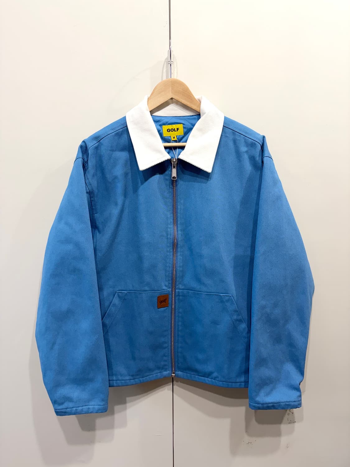 23FW 골프왕 콘트라스트 스티치 워크 자켓 상품이미지1