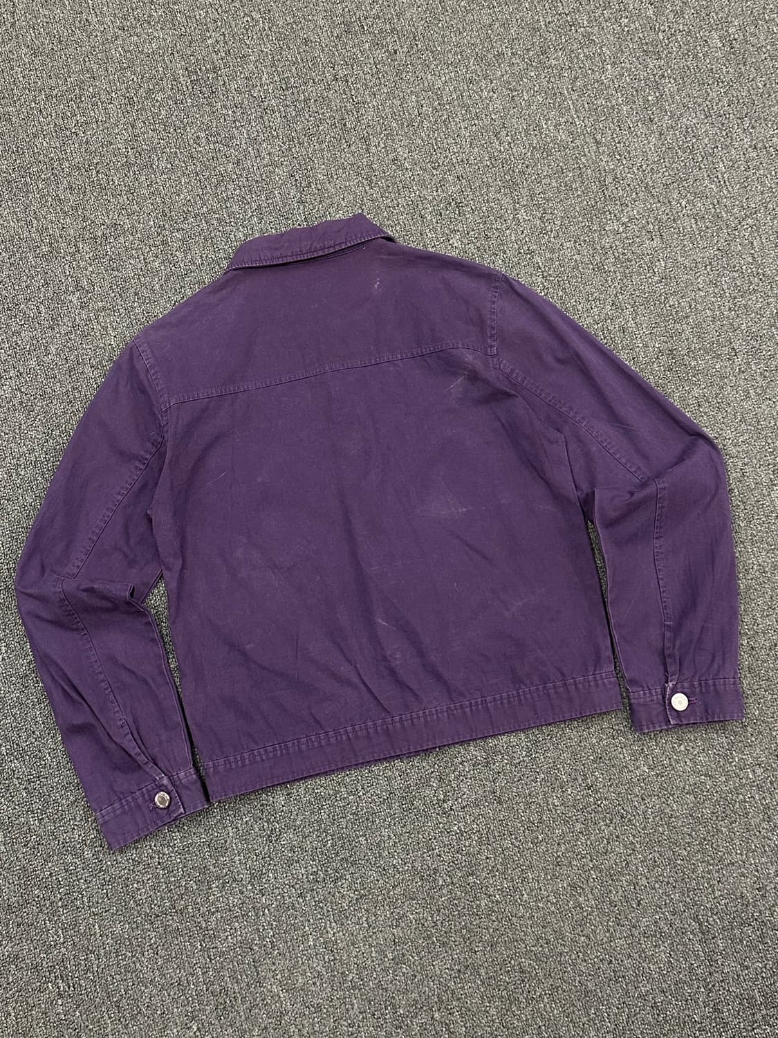 OS)OZOC 빈티지 여성 퍼플 셔츠 자켓 상품이미지4