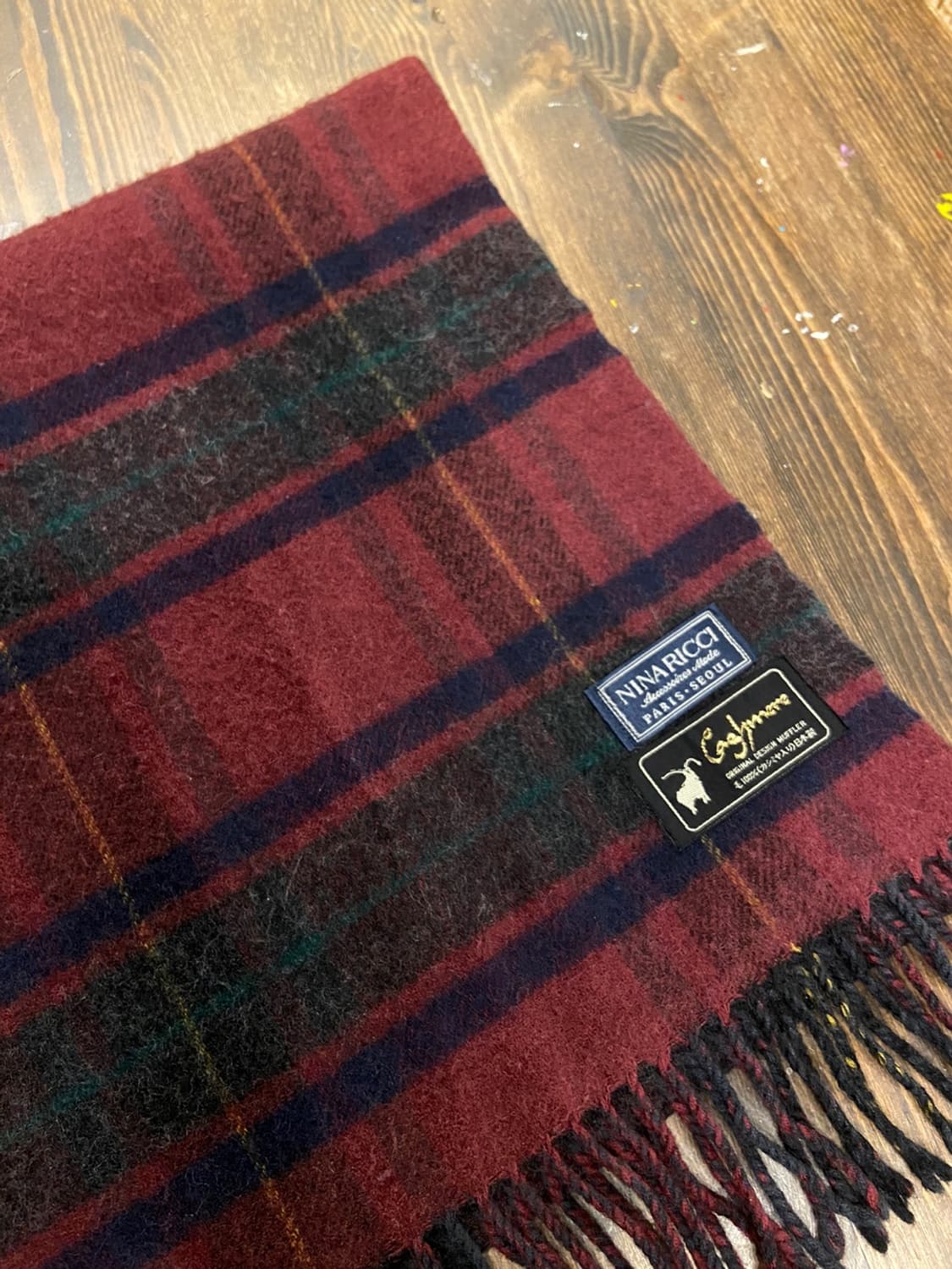 니나리찌 캐시미어 머플러  상품이미지8