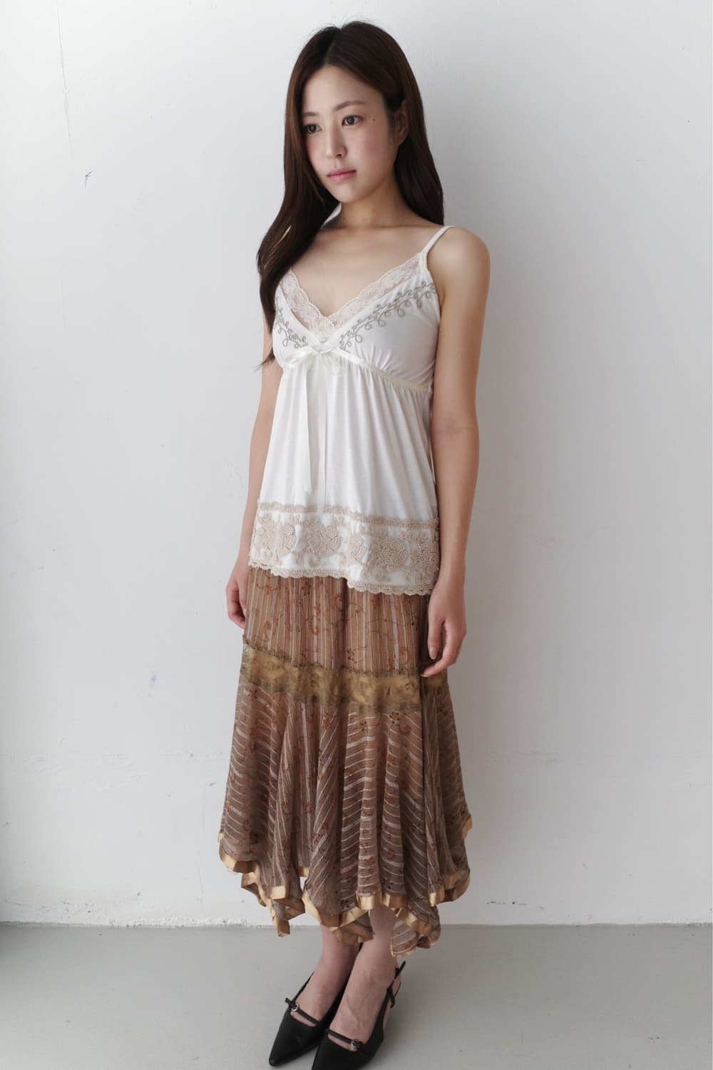 ethnic lace flared skirt 상품이미지4
