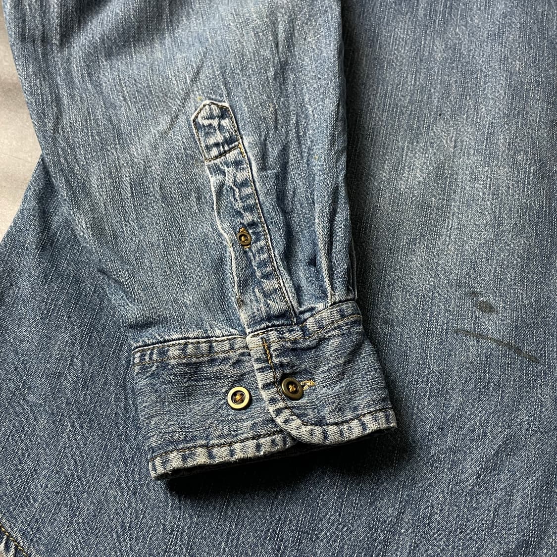 ROUTE 66 빈티지 다운버튼 코튼 데님 셔츠 A00692 상품이미지5