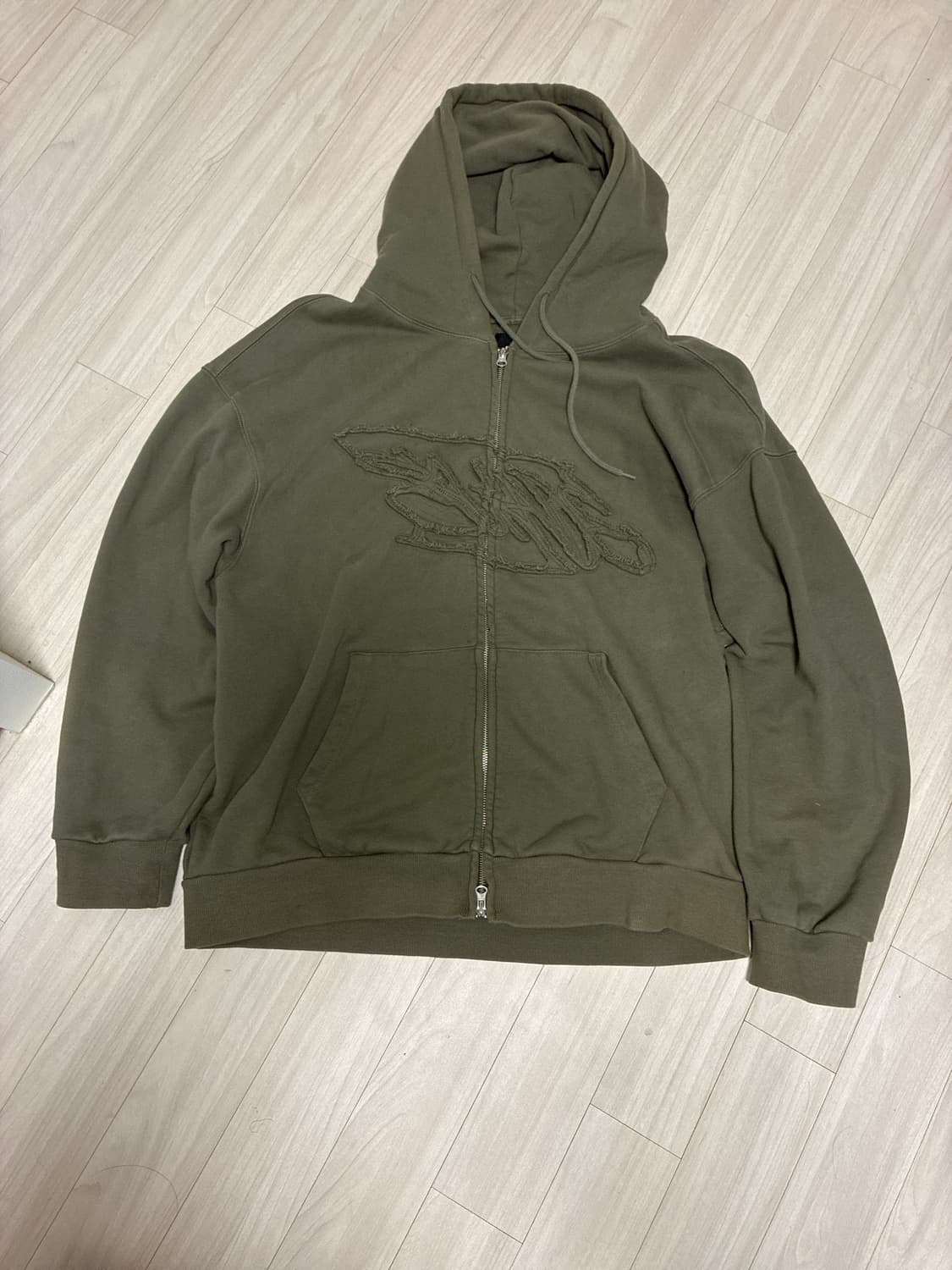 스웨이드 후드집업 상품이미지1