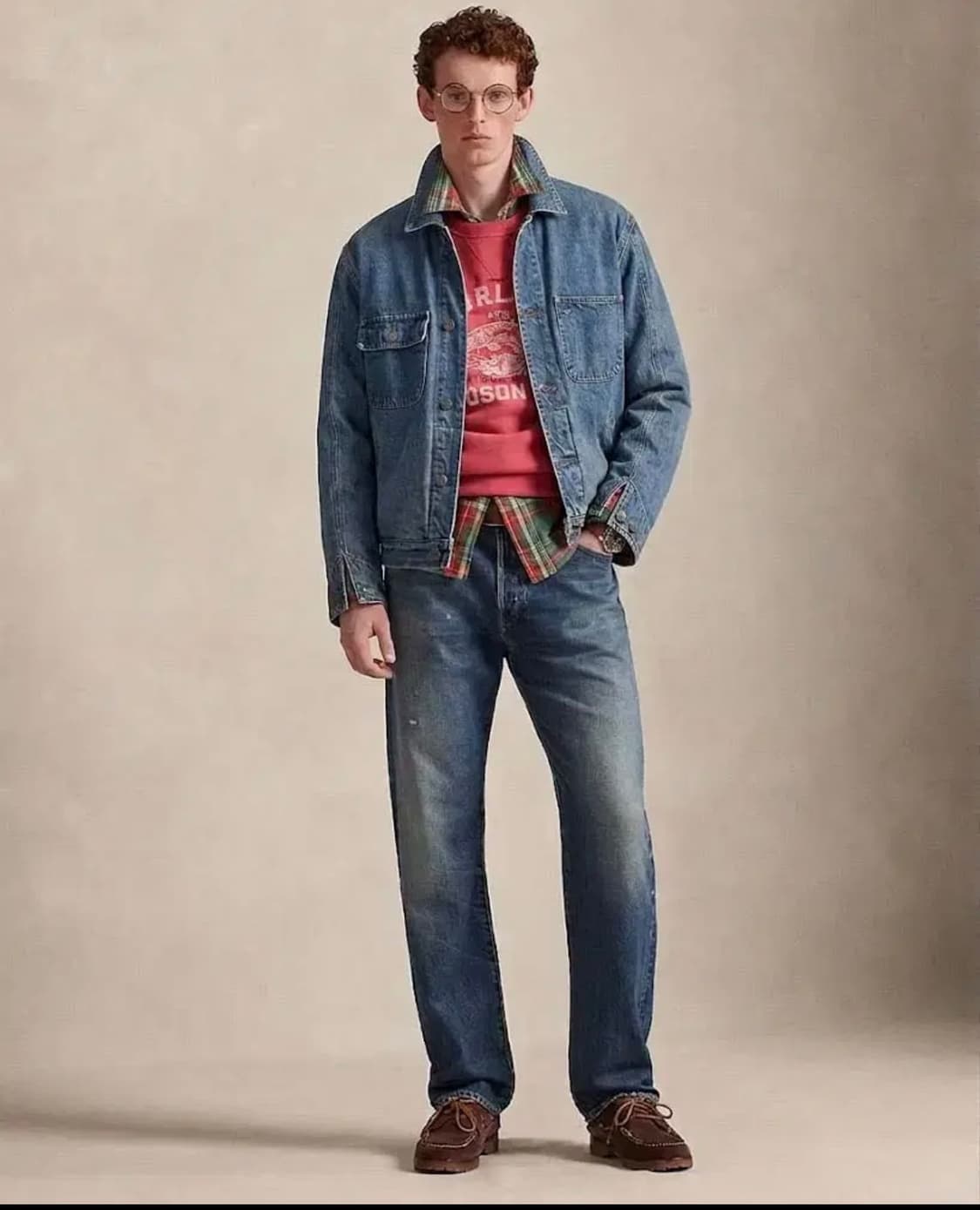 105-110) 폴로 랄프로렌 덩가리 데님 자켓 Made in USA 상품이미지2