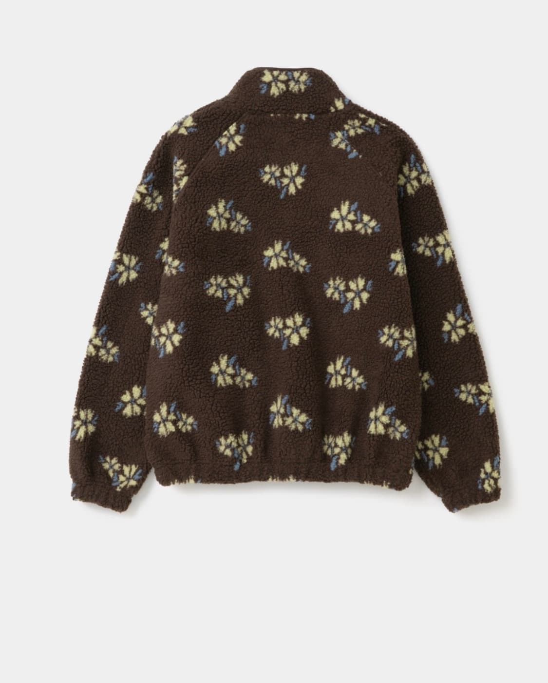 Floral Sherpa Pullover (Brown) 상품이미지5