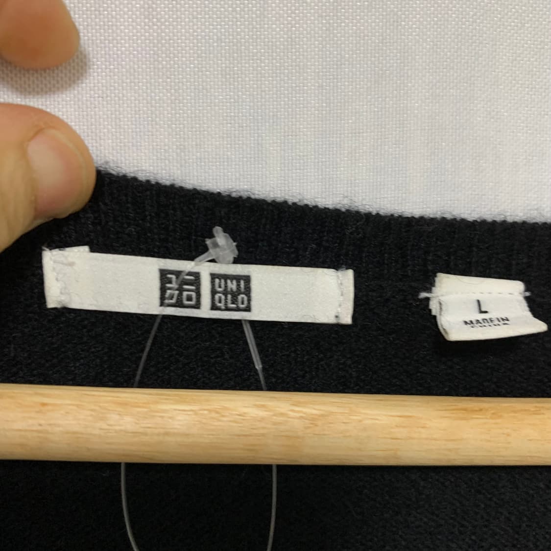유니클로 블랙 여성 가디건 L 캐시미어 100% 빈티지 상품이미지6