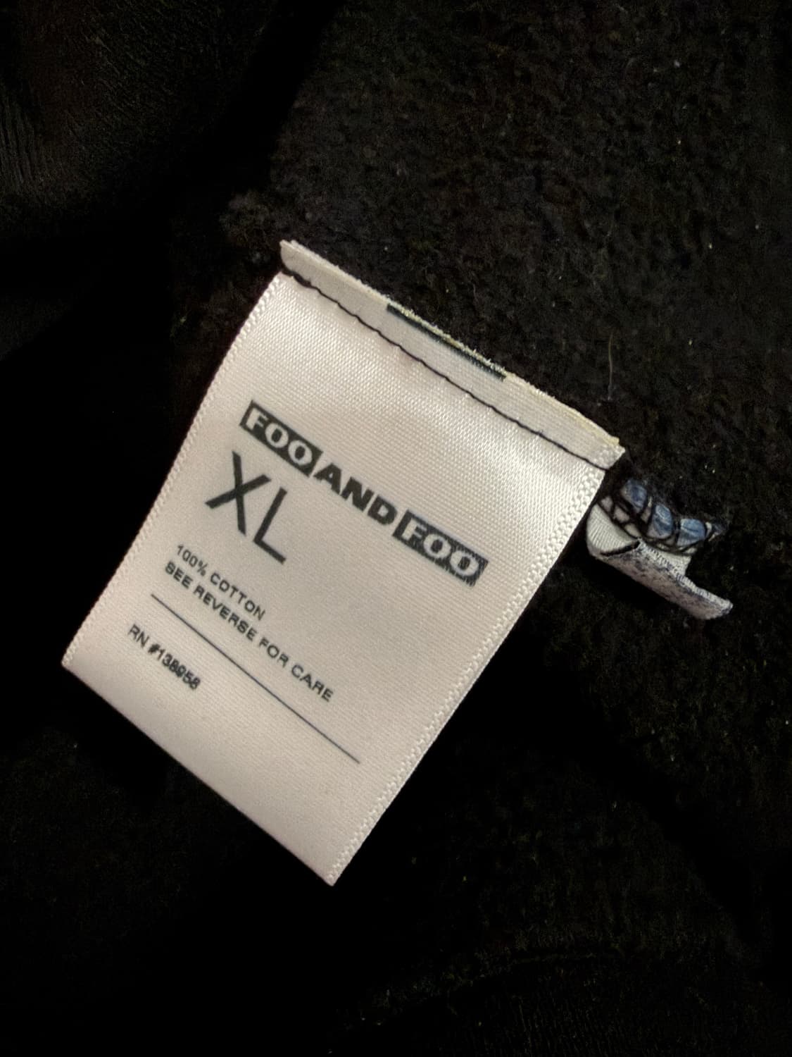 FOO AND FOO 블랙 후드 상품이미지6