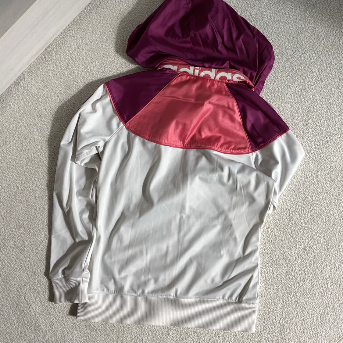 아디다스 네오라벨 흰핑 후드 져지 상품이미지5