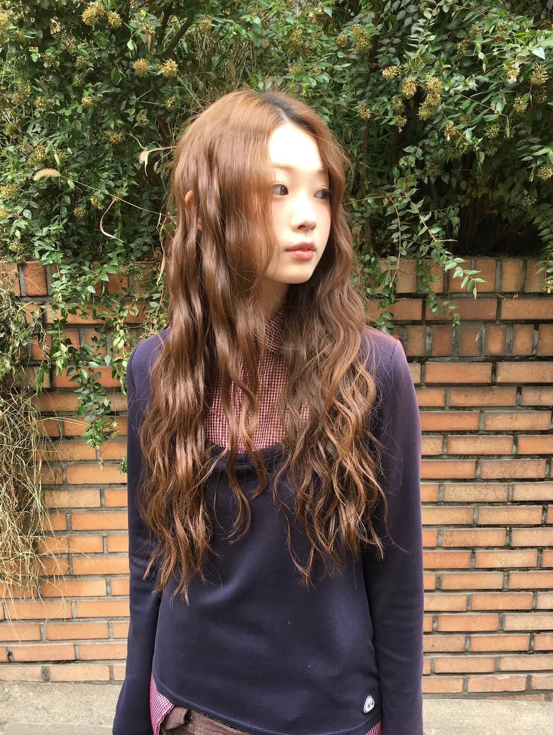 코이세이오 리버시블 칼라 롱슬리브 네이비 상품이미지3
