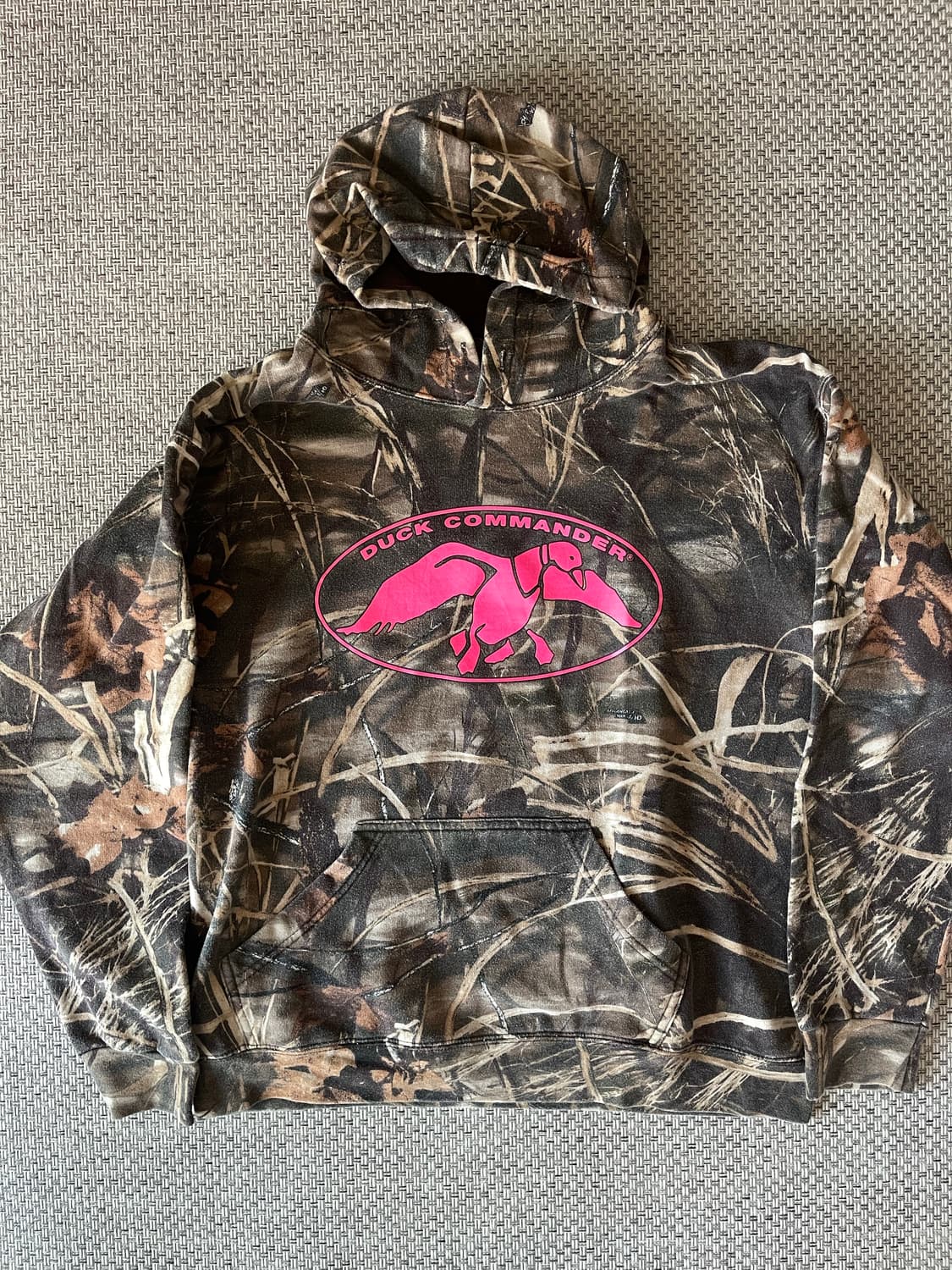 DUCK COMMANDER 핑크 로고 후드티 XL 상품이미지1